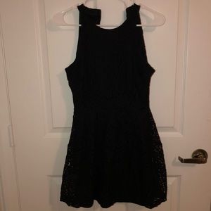 Black lace dress
